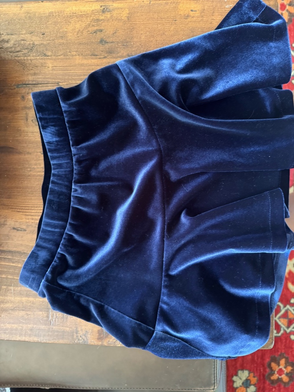 Crewcuts Navy Velvet Skirt Shorts